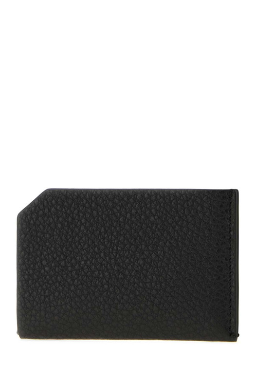 Black leather card holder Black THE ROW (W2181ML694)