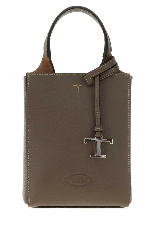 Dove grey leather phone holder TOD'S (XBWAPAR0000QRI)