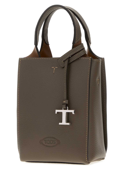 Dove grey leather phone holder TOD'S (XBWAPAR0000QRI)
