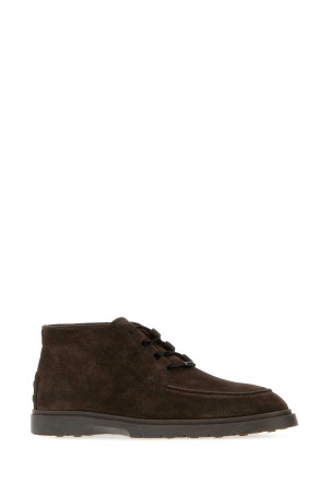 Brown suede lace-up shoes TOD'S (XXM59K0JL90RE0)