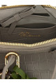 'Croc Leather Mini Toast' handbag  Gray