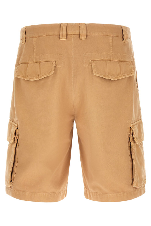 Cotton Cargo Bermuda shorts Beige