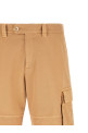 Cotton Cargo Bermuda shorts Beige