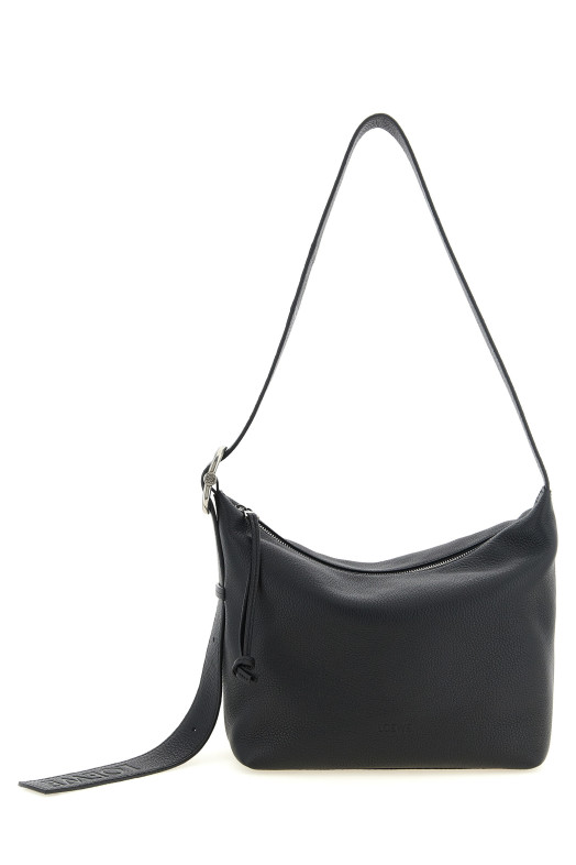 'Loop' medium shoulder bag Black