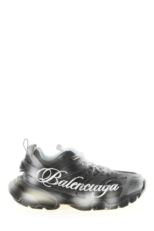 'Track Stencil Logo' sneakers Silver