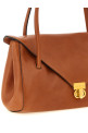 Leather E/W Shoulder Bag Brown