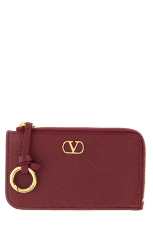 Valentino Garavani 'VLogo Signature' cardholder Bordeaux