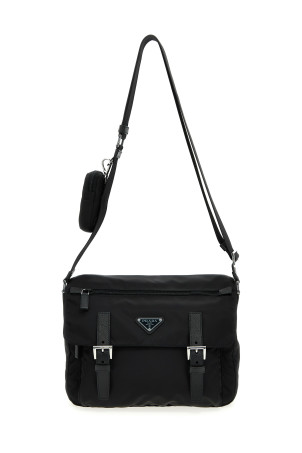 Re-nylon crossbody bag Black