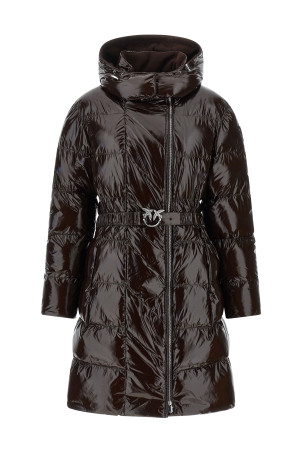 'Love Birds' buckle down jacket Brown