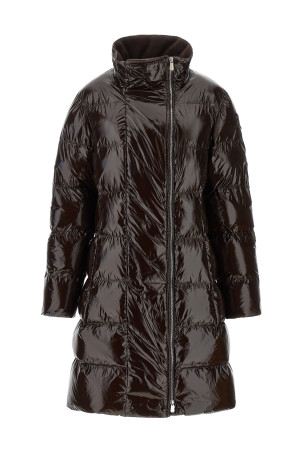 'Love Birds' buckle down jacket Brown