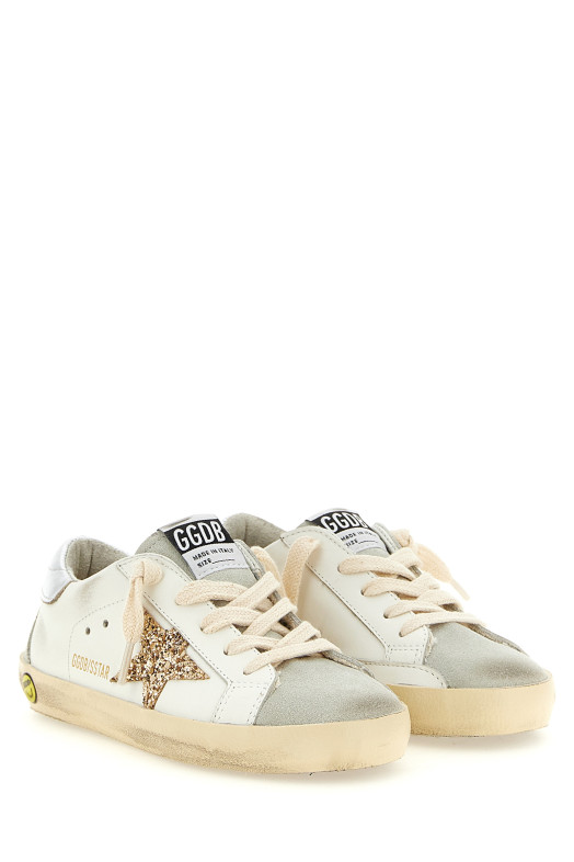 'Super-Star' sneakers with glitter detail White