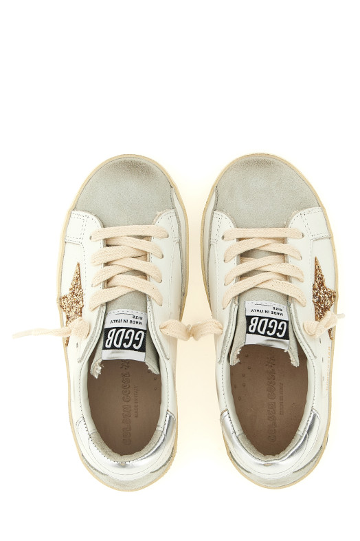 'Super-Star' sneakers with glitter detail White