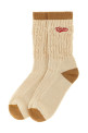 Braided socks Beige