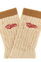 Braided socks Beige