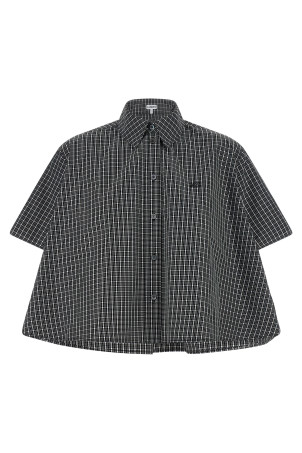Trapeze shirt Black-grey