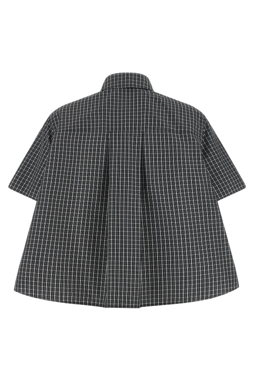 Trapeze shirt Black-grey