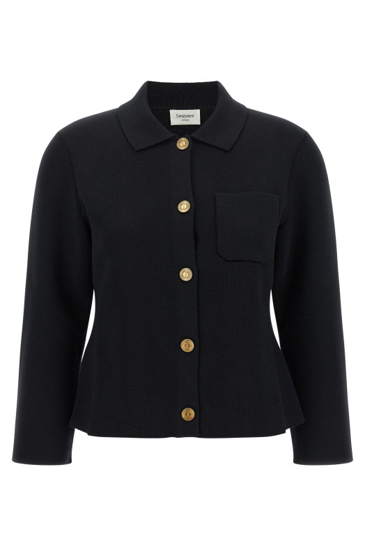 'Cassandre' medallion cardigan Black