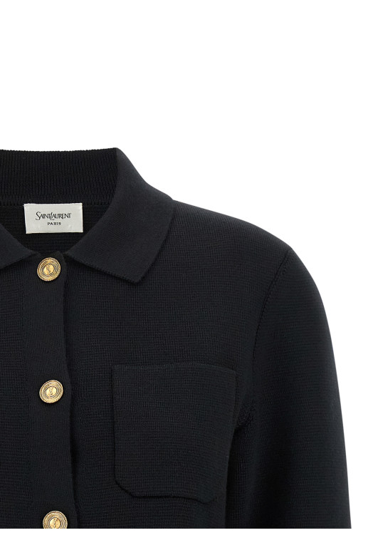'Cassandre' medallion cardigan Black