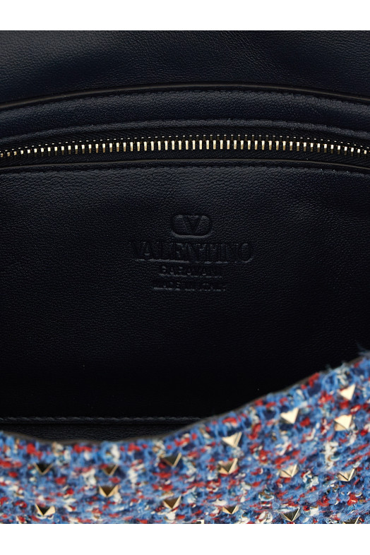 Valentino Garavani 'Rockstud Spike' Shoulder Bag Blue