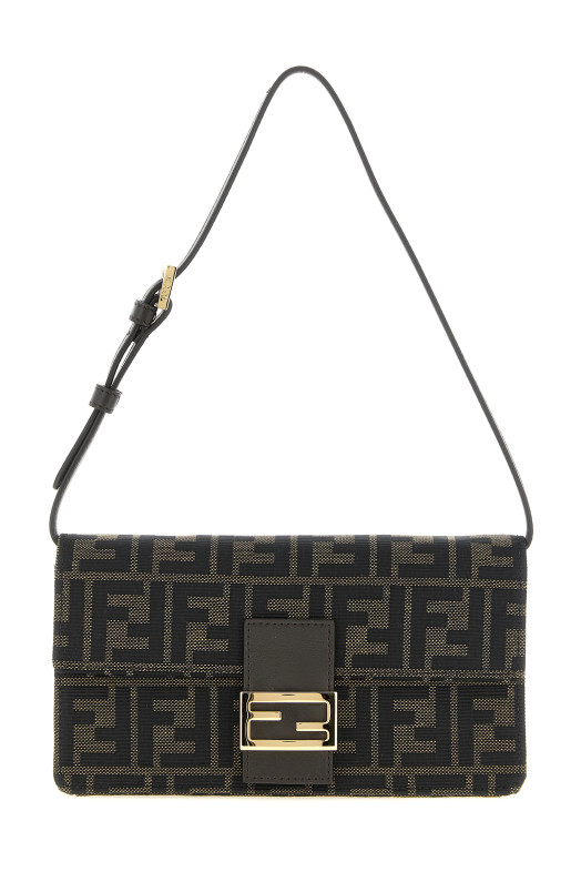 'Tube' wallet on chain Brown
