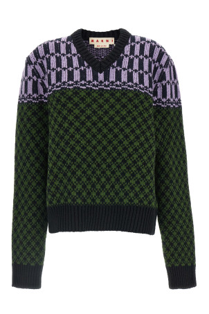 Sweater with geometric pattern Multicolor
