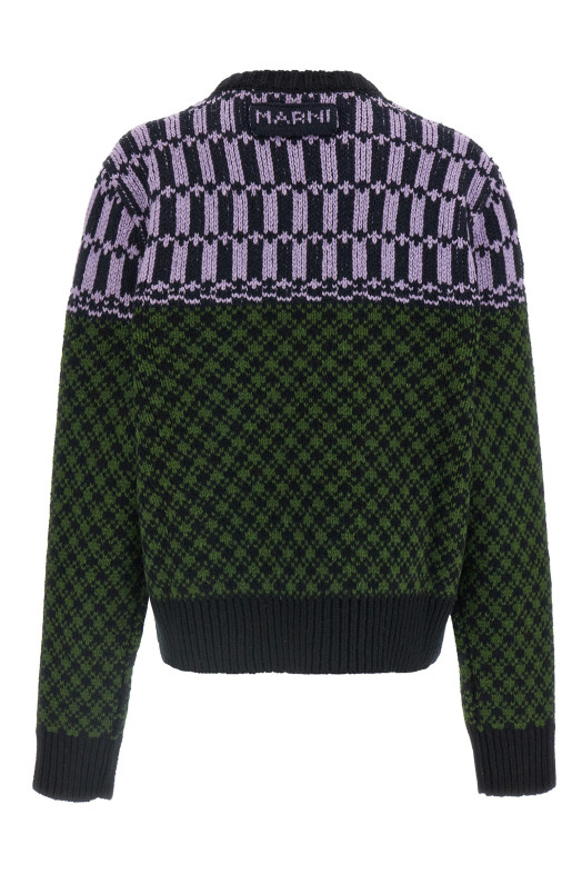 Sweater with geometric pattern Multicolor