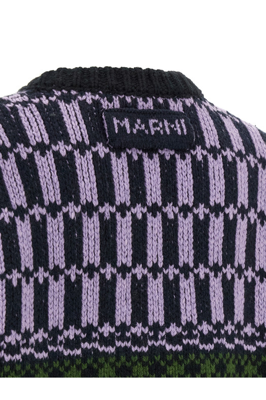 Sweater with geometric pattern Multicolor