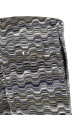 Irregular zigzag bermuda shorts Green