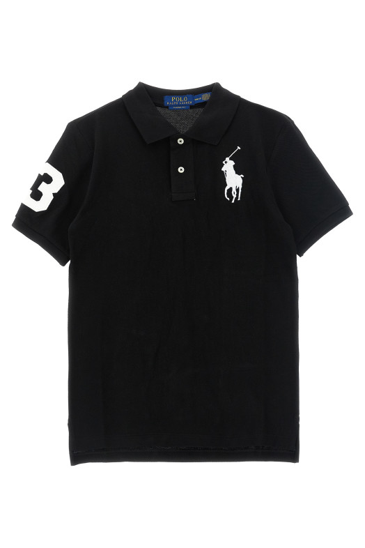 'Big Pony' polo shirt Black-grey