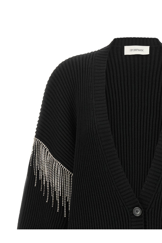 'SpxPagine' cardigan Black