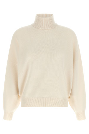 Ribbed high neck beam White