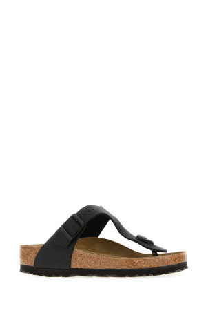 Black leather Gizeh thong slippers Black BIRKENSTOCK (043691)