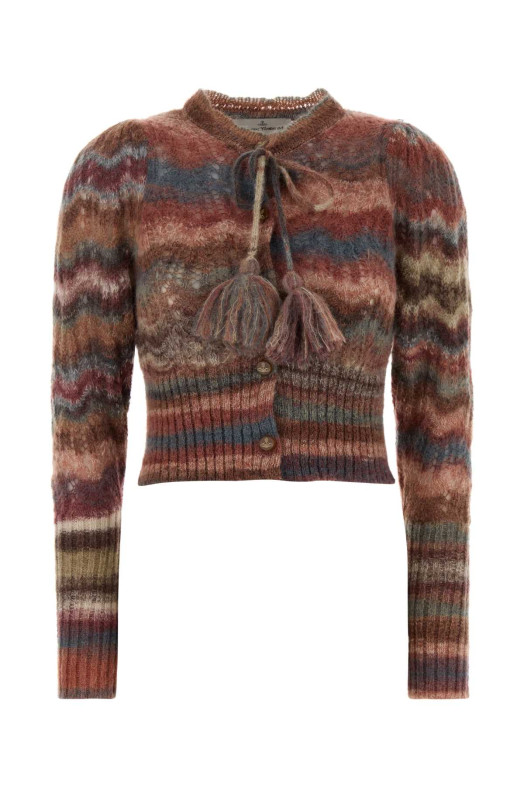 Multicolor mohair blend Flora cardigan VIVIENNE WESTWOOD (1803008QY005C)