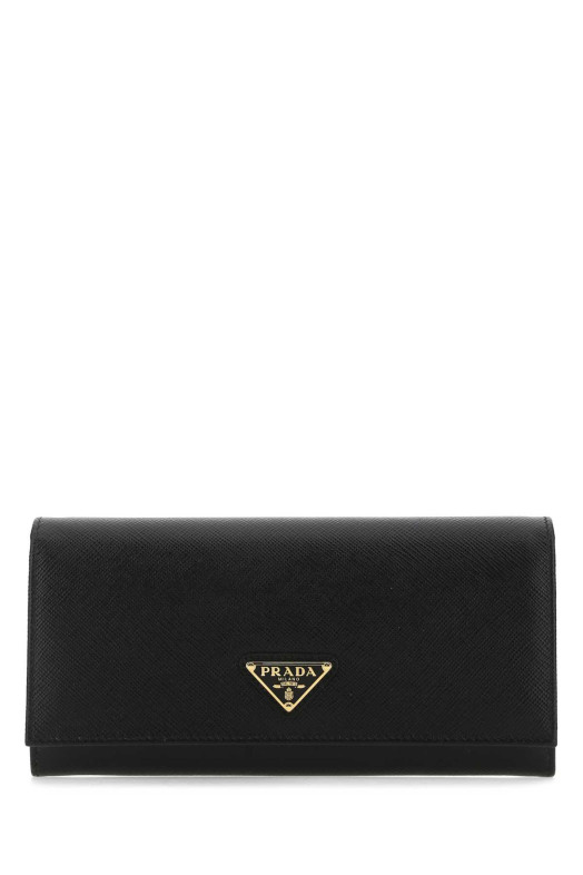 Black leather wallet Black PRADA (1MH132QHH)