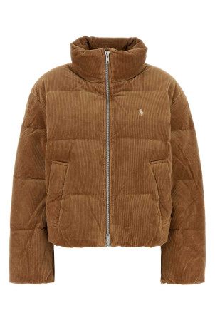 Caramel stretch velvet down jacket POLO RALPH LAUREN (211B20376)