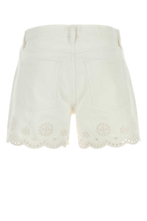 White denim The Eyelet shorts FRAME (4000LEM728)