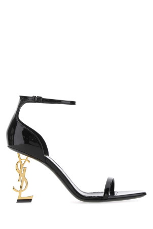 Black leather Opyum 85 sandals Black SAINT LAURENT (5576791TV1A)