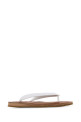 White rubber thong slippers Black MIU MIU (5Y638EF0053ZMW)