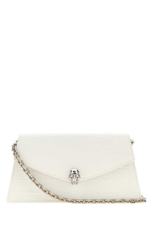 White leather mini Skull crossbody bag ALEXANDER MCQUEEN (8746981HBT2)