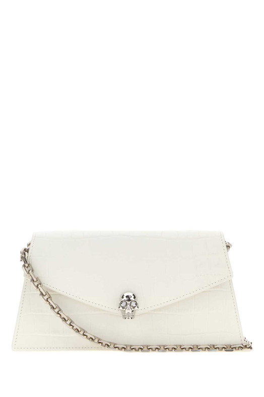 White leather mini Skull crossbody bag ALEXANDER MCQUEEN (8746981HBT2)
