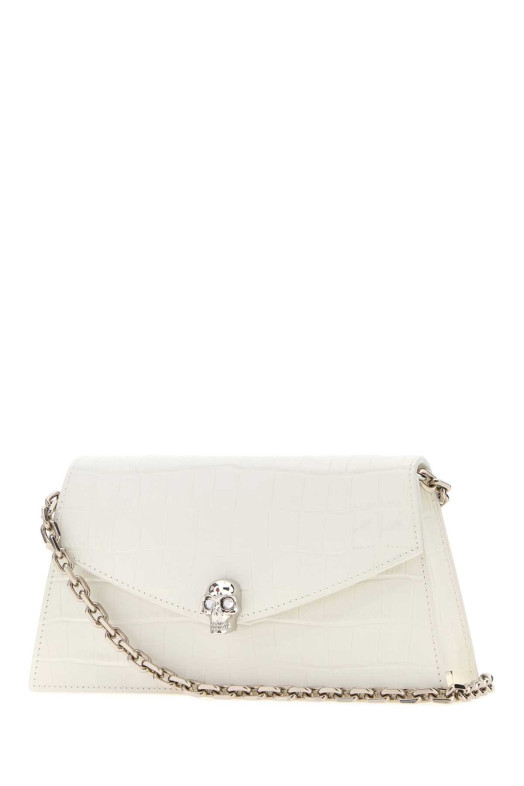 White leather mini Skull crossbody bag ALEXANDER MCQUEEN (8746981HBT2)
