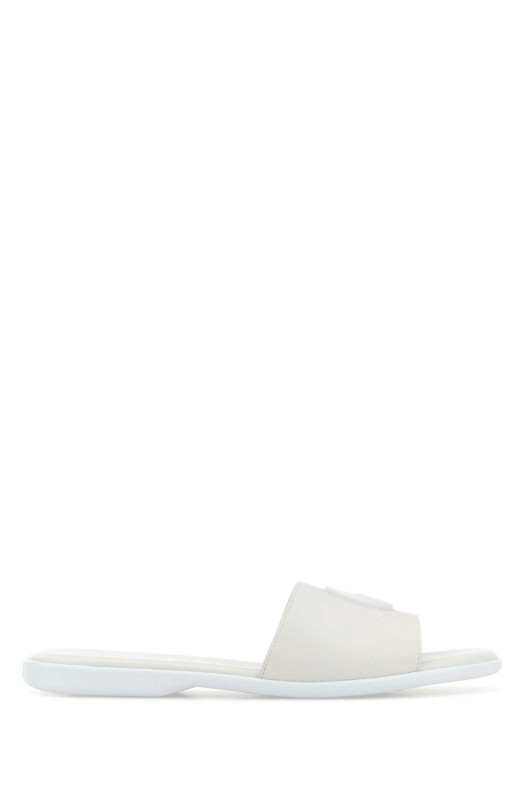 White nappa leather slippers GUCCI (874910AAGT4)