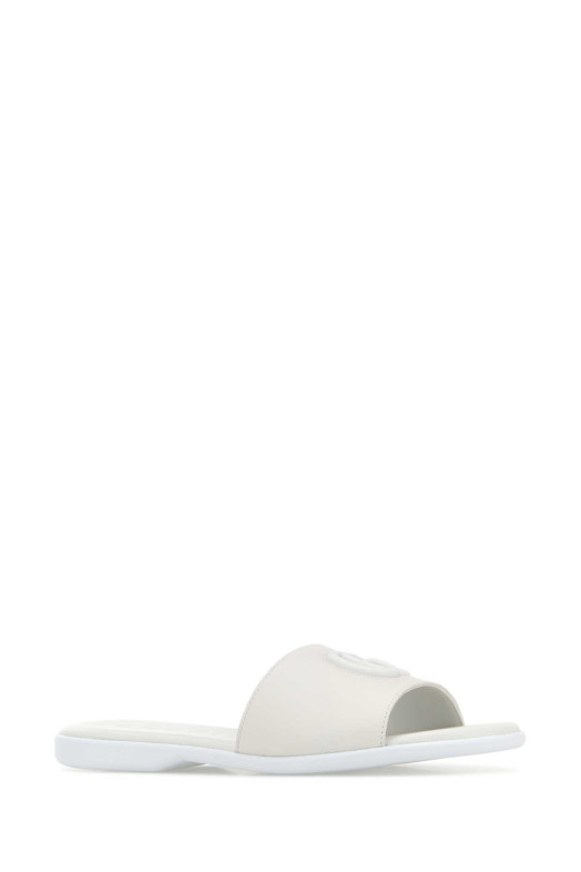 White nappa leather slippers GUCCI (874910AAGT4)