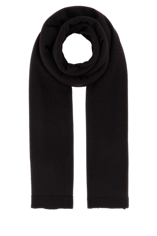 Brown stretch cashmere Arif scarf THE ROW (A000363P146)