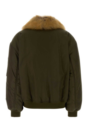 Khaki nylon bomber jacket SAINT LAURENT (A00300YZ9HT)