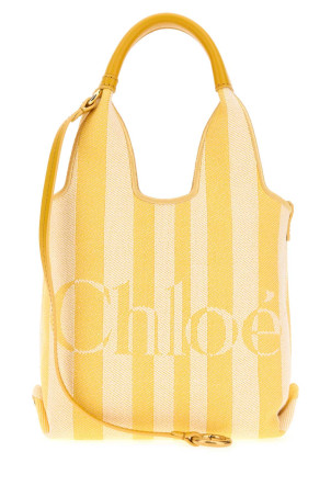 Embroidered canvas ChloÃ© Stripy handbag CHLOE (CH26AP777R65)