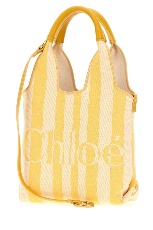 Embroidered canvas ChloÃ© Stripy handbag CHLOE (CH26AP777R65)