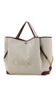Grey canvas ChloÃ© Clover shopping bag CHLOE (CH26AS654S63)