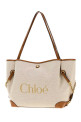 Sand canvas ChloÃ© Clover shopping bag CHLOE (CH26AS655S63)