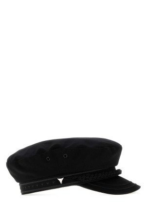 Black cotton baker boy hat Black FENDI (FXQ185B1W4)